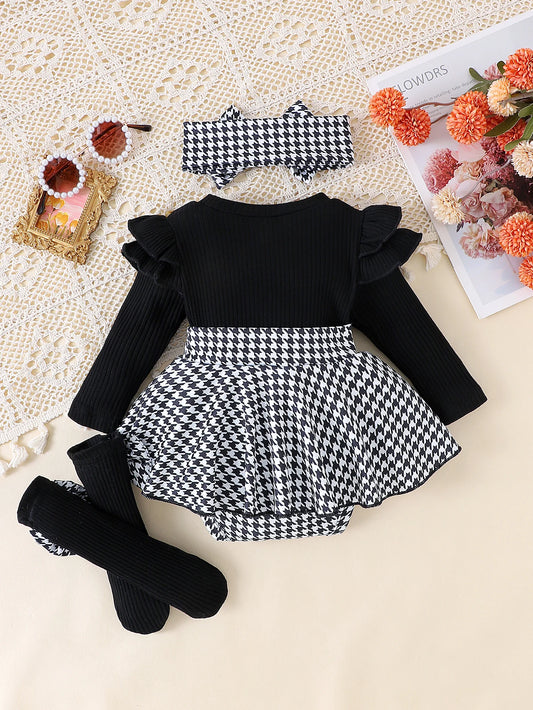 2PCS In Autumn, Baby Girls Aged 0-1 Years Old