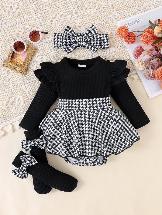 2PCS In Autumn, Baby Girls Aged 0-1 Years Old